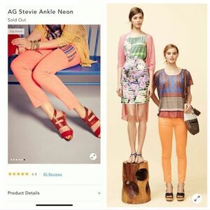 AG The Stevie Ankle in Peach Size 2